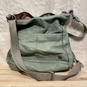 The Sak• boho vintage cross body bag•mint green